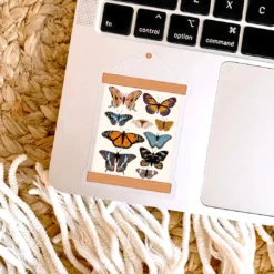 Elyse Breanne Designs Paper Goods Clear Butterfly Banner Sticker