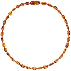 Powell's Owl Amber Beans Cognac Necklace Jewelry