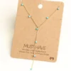 Fame Accessories Turquoise Beaded Lariat Necklace Necklaces