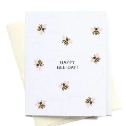 Onderkast Happy Bee-day Greeting Card