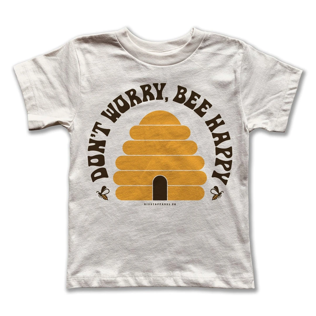 Rivet Apparel Graphic Tees Bee Happy Cream Vintage Tee 3 Rivet Apparel Graphic Tees Bee Happy Cream Vintage Tee