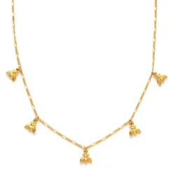 Amano Studio Necklaces Tiny Bees Charm Necklace