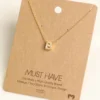 Fame Accessories Necklaces Gold Initial B Necklace
