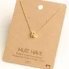 Fame Accessories Gold Initial R Necklace