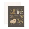 Fox + Fallow Party Time Happy Birthday Dogs Greeting Card