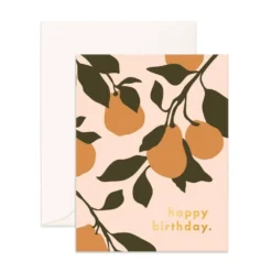 Fox + Fallow Birthday Pears Greeting Card Party Time