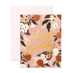 Fox + Fallow Birthday Rose Garden Greeting Card Party Time