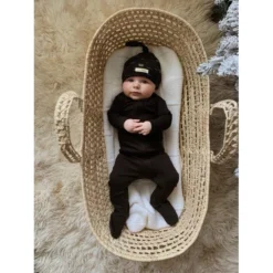 Loved Baby Sleepers Black Organic Cotton Zip Sleeper