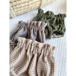 Evelina Apparel Dark Beige Waffle Bloomers