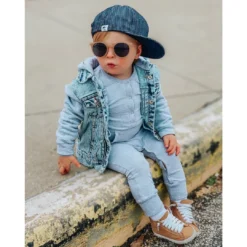 George Hats Headwear Blue Denim Trucker Hat