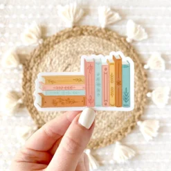 Elyse Breanne Designs Stack Of Books Sticker Paper Goods