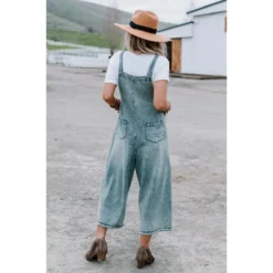 J+j Blue Slouchy Denim Overalls