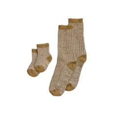 Olivia J Burnt Mustard Chunky Knit Socks