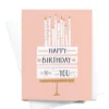 Onderkast Happy Birthday To You Cake + Candles Greeting Card 1 Onderkast Happy Birthday To You Cake + Candles Greeting Card