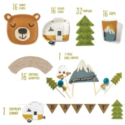 Lucy Darling Party Time Little Camper - Birthday Party Supplies In A Box