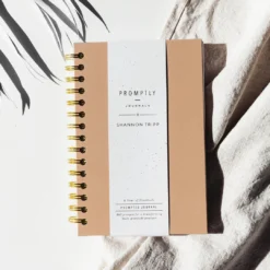 Promptly Journals Cashew Leatherette Gratitude Journal Paper Goods