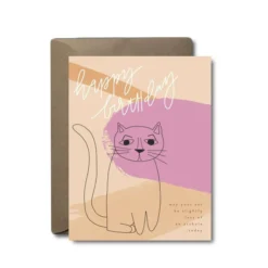 Black Lab Studio Asshole Cat Birthday Greeting Card