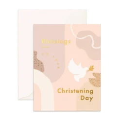 Fox + Fallow Christening Still Life Greeting Card Party Time
