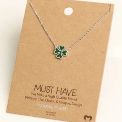 Fame Accessories Clover Charm Necklace