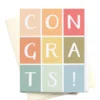 Onderkast Congrats Colorblocks Greeting Card