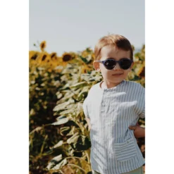 Eli + Nev Blue Cotton Striped Pocket Tee Tops