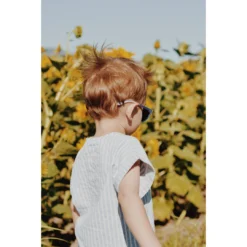 Eli + Nev Blue Cotton Striped Pocket Tee Tops