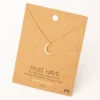 Fame Accessories Necklaces Crescent Moon Necklace