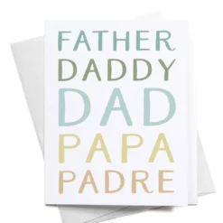 Onderkast Party Time Father Daddy Dad Papa Padre Greeting Card