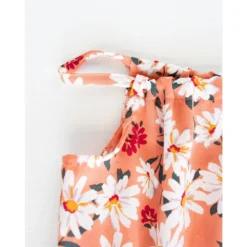 Bailey's Blossoms Coral + White Floral Tie Dress Dresses
