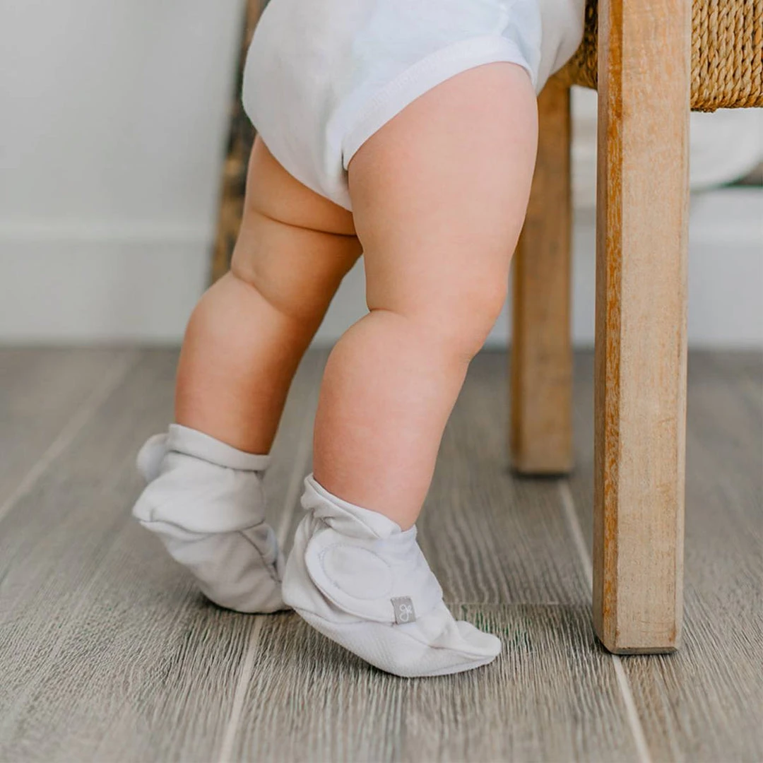 Goumi Kids Footwear Desert Mist Bamboo Organic Cotton Stay On Booties 5 Goumi Kids Footwear Desert Mist Bamboo Organic Cotton Stay On Booties