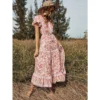 J+j Pink Floral Print Butterfly Sleeve Dress