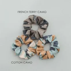 J+j Camouflage Soft Cotton Scrunchie