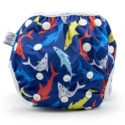 Beau + Belle Littles Sharks Reusable Swim Diaper