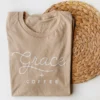 Saucetribe Graphic Tees Grace + Coffee Tee