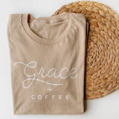 Saucetribe Graphic Tees Grace + Coffee Tee