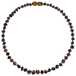 Powell's Owl Amber Baroque Green Necklace