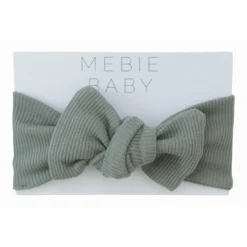 Mebie Baby Green Organic Cotton Ribbed Headband