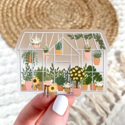 Elyse Breanne Designs Clear Greenhouse Sticker