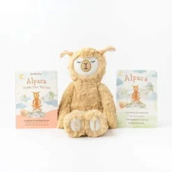 Slumberkins Honey Alpaca Kin - Stress Relief Collection Books + Puzzles