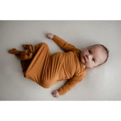 Three Little Tots Harvest Knotted Gown