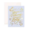 Fox + Fallow Party Time Having A Baby Greeting Card