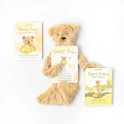 Slumberkins Honey Bear Snuggler Book Bundle - Gratitude Collection