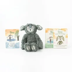 Slumberkins Books + Puzzles Ibex Slate Kin Book Bundle - Emotional Courage Collection