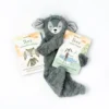 Slumberkins Ibex Slate Snuggler Book Bundle - Emotional Courage Collection Books + Puzzles