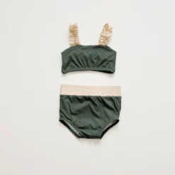 Orcas Lucille Deep Sea Strap Bandeau Bikini Set Swim