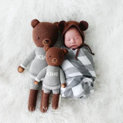 Cuddle And Kind Oliver The Bear Knit Handcrafted Regular Doll Dolls + Plushies