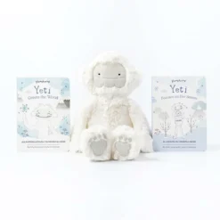 Slumberkins Books + Puzzles Alpine Yeti Snuggler Bundle - Mindfulness Collection