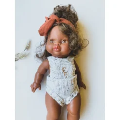 Moon + Star Knit Romper Minikane Doll Clothing