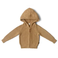 Goumi Kids Acorn Organic Cotton Knit Hoodie