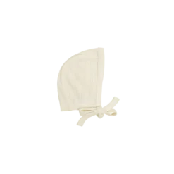 Jamie Kay Headwear Natural Organic Cotton Pointelle Bonnet